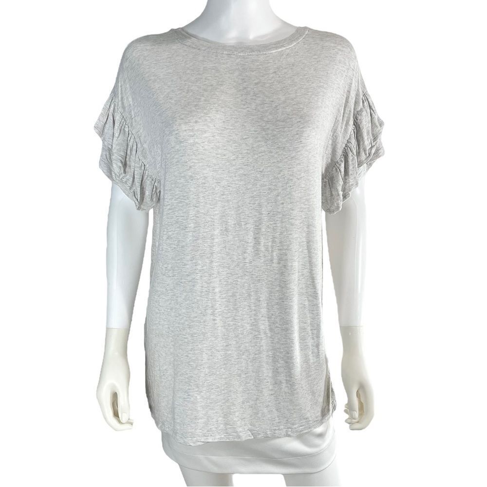 Aerie Gray Short Sleeve Shirt Womens Small